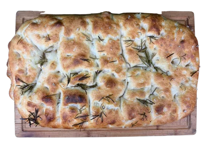Focaccia klasyczna z rozmarynem i solą morską - zdjęcie 1